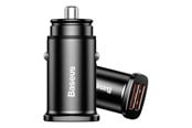 Telefon - Adapter i Ladowarka - Baseus Square Car Charger 2xUSB QC3.0 5A 30W (Black) - CCALL-DS01