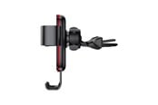 Telefon - Adapter i Ladowarka - Baseus Metal Age Gravitational Holder for CD slot (Black) - SUYL-J01