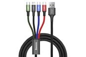 Kabel USB - Baseus Fast USB Cable 4in1 2xUSB-C / Lightning / Micro 3.5A 1.2m - Black - CA1T4-B01
