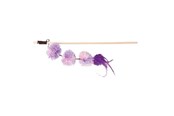 Koty - Trixie Playing Rod with Pompom Balls 40 cm assorted colours - TX45698