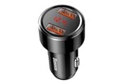 Telefon - Adapter i Ladowarka - Baseus Magic Car Charger 2x USB QC 3.0 45W (Black) - CCMLC20A-01