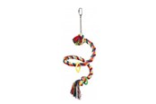 Klatki, domki i akcesoria dla ptaków - Trixie Spiral Rope Perch 50 cm - ⌀21 mm assorted colours - TX5164