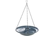 Klatki, domki i akcesoria dla ptaków - Trixie Bird bath hanging ceramic 550 ml/ø 26 cm blue - TX55520