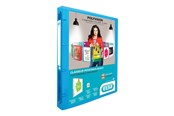 Segregator dzwigniowy i ringowy - Oxford ELBA Polyvision - presentation ring binder - for A4 - capacity: 100 sheets - translucent blue - 100201431