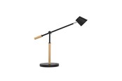 Akcesoria do biura - Unilux Vicky LED lamp black/wood - 400153732