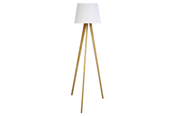 Akcesoria do biura - Unilux Tooka LED floor lamp white/wood - 400165040