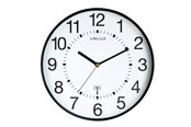 Dekoracje - Unilux Wave clock black - 400094561