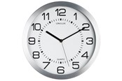 Dekoracje - Unilux Moon Clock backlit metal grey - 400094569