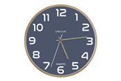 Dekoracje - Unilux Baltic Clock blue/wood - 400165110