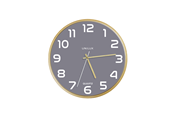 Dekoracje - Unilux Baltic Clock grey/wood - 400165097