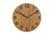 Dekoracje - Unilux Palma Bambou clock light brown - 400140806