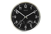 Dekoracje - Unilux Wetty clock black/silver - 400140807
