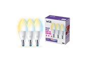Inteligentny dom - WiZ C37 E14 Smart Candle Bulb 3-pack - Dimmable warm-to-cold White LED - 929002448733
