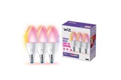 Inteligentny dom - WiZ C37 E14 Smart Candle Bulb 3-pack - RGB/16 Million colors + Dimmable White LED - 929002448833