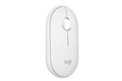 Myszka - Logitech Pebble Mouse 2 M350s Wireless - Tonal White - Myszy - Optyczny - 3 - Biały - 910-007013