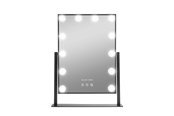 Lusterka kosmetyczne - Gillian Jones LED Light Hollywood Mirror Black - 0259-00