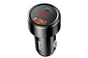 Telefon - Inne akcesoria - Baseus Magic Car Charger USB + USB-C QC 4.0 PD 45W (Black) - CCMLC20C-01