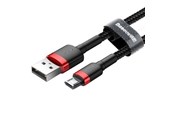 Kabel USB - Baseus Cafule Micro USB Cable 2A 3m (Black+Red) - CAMKLF-H91