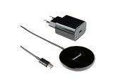 Telefon - Adapter i Ładowarka - Intenso Magnetic Wireless Charger MB1 black - 7410710