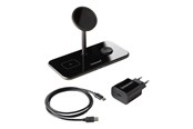 Telefon - Adapter i Ladowarka - Intenso 3-in-1 Magnetic Wireless Charger MB13 black - 7410810