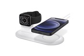 Telefon - Adapter i Ladowarka - Spigen MagSafe Charger & Apple Watch stand 2in1 MagSafe Duo - white *DEMO* - AMP02797