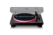 Gramofon - Lenco LS-50LED - Record Player with PC encoding speakers and lights - Gramofon Czarny - LS-50LEDBK
