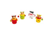 Zabawki drewniane - Small Foot - Wooden Baby Tooth Pot Animal 4pcs. - 7795