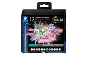 Przybory do pisania i rysowania - Staedtler Pigment brush 371 "Pastel Set" 12 pcs. Cardboard box - 371 C12-2