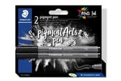 Przybory do pisania i rysowania - Staedtler Pigment pen blister card 2 pcs "intense black" - 376-99 BK2