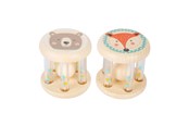 Zabawki dla niemowlat - Small Foot - Wooden Rattle Animal Set of 2 - 11885