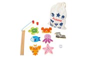 gry-planszowe-karciane-i-kosci - Small Foot - Wooden Fishing Rod Travel Game - 11366