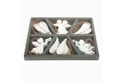 Kreatywne gry - Small Foot - Wooden Christmas Hangers Angel 18pcs - 10542