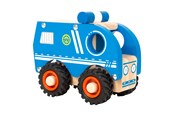 Samochody i pojazdy - Small Foot - Wooden Police Car Blue - 11077