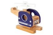Samochody i pojazdy - Small Foot - Wooden Helicopter Blue - 12287