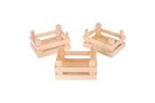 Zabawa w udawanie - Small Foot - Wooden Crates Small 10x8x5.5cm set of 3 - 1808