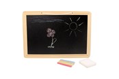 Kreatywne gry - Small Foot - Wooden Chalkboard with Colored Crayon - 3497
