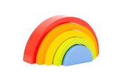 Zabawki dla niemowlat - Small Foot - Wooden Building Blocks Rainbow 5dlg. - 10585