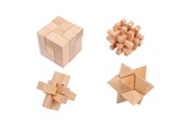 gry-planszowe-karciane-i-kosci - Small Foot - Wooden Brain Puzzles Set of 4 - 2934