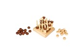 gry-planszowe-karciane-i-kosci - Small Foot - Foor n a Row 3D Wooden Strategy Game - 4462