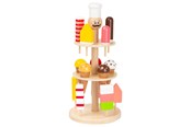 Zabawa w udawanie - Small Foot - Wooden Luigi Ice Cream Stand 16 pcs. - 11488