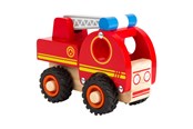 Samochody i pojazdy - Small Foot - Wooden Fire Truck with Ladder - 11075