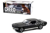 Model samochodu - Greenlight 1967 Ford Mustang Coupe Matt Black Adonis Creeds Creed 2015 Movie 1:18 Scale Diecast Model Car - 0810027494153