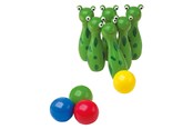 Zabawki na zewnatrz - Small Foot - Wooden Frog Bowling Throwing Game 10 - 8166