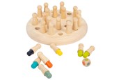gry-planszowe-karciane-i-kosci - Small Foot - Wooden Color Memo Game - 11962