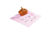 Zabawa w udawanie - Small Foot Wooden Picnic Basket with Tableware Romantic 30 pcs. - 5300