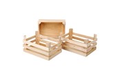 Zabawa w udawanie - Small Foot - Wooden Crates Large 18x12x9.5cm Set of 3 - 1807