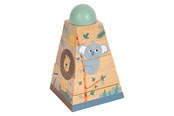 Zabawki dla niemowlat - Small Foot - Stacking tower Safari 6 pcs. - 12320