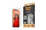 Telefon - szklo ochronne - PanzerGlass Screen Protector iPhone 15 Pro | Ultra-Wide Fit w. EasyAligner - PANZER2810