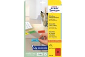 Papier, papier fotograficzny i etykiety - Avery Coloured removable labels red - L6034-20