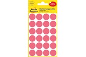 Papier, papier fotograficzny i etykiety - Avery Colour coding dots permanent neon red - 3172